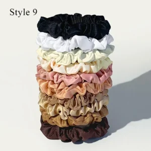 Satin Silk Scrunchies Simple Girls Hair Accessories