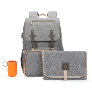 Fashion New Baby Diaper Bag Backpack Multifunctional Diaper Bag Organizer with Thermal Milk Bottle Bag.