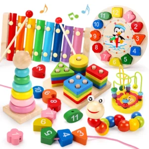 Montessori Wooden Toys for Babies Boy Girl Gift Baby Development Games Wood Puzzle for Kids Educational Learning Toy